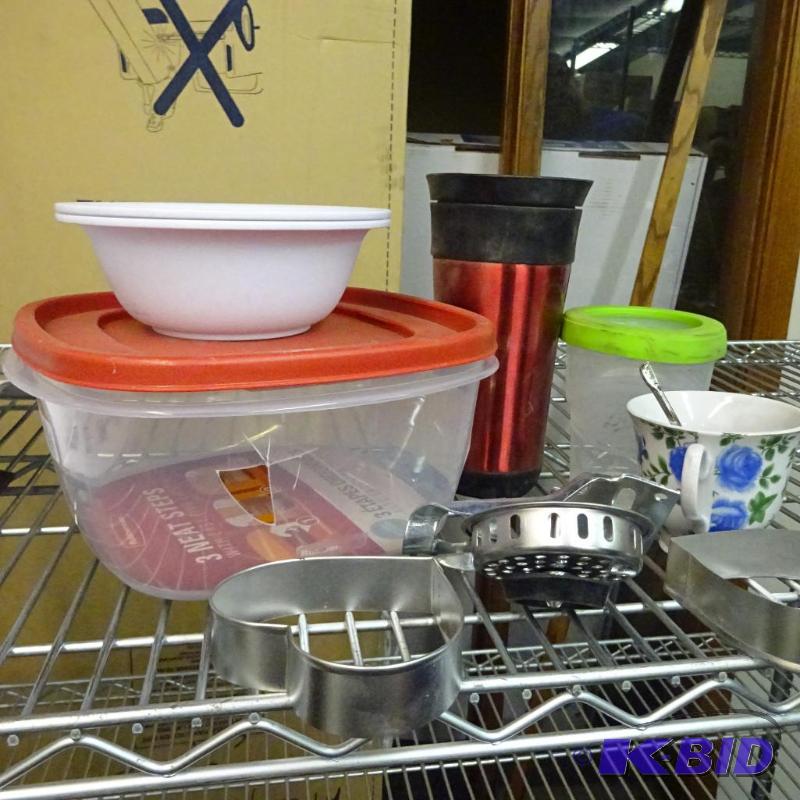 lot 27 image: NEW Large Kitchen Lot incl. Travel mug, cooki...