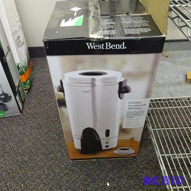 lot 273 image: NEW in box West Bend 100 cup Commercial Cafet...