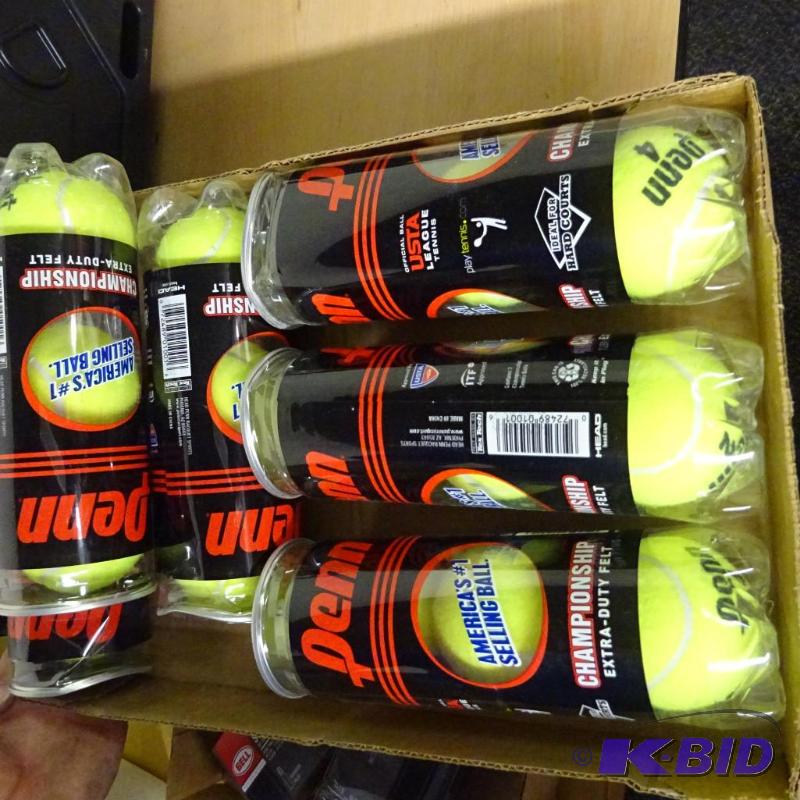 lot 281 image: Qtty 6 New Cans of Penn Tennis Balls. 3 balls...