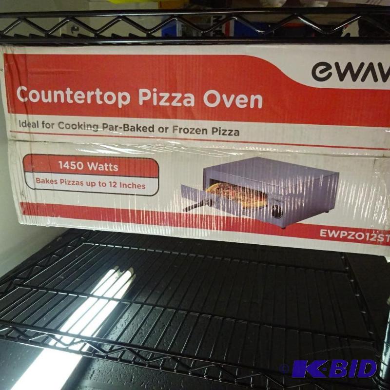 lot 282 image: NEW in box eWave Countertop Pizza Oven. 1450 ...