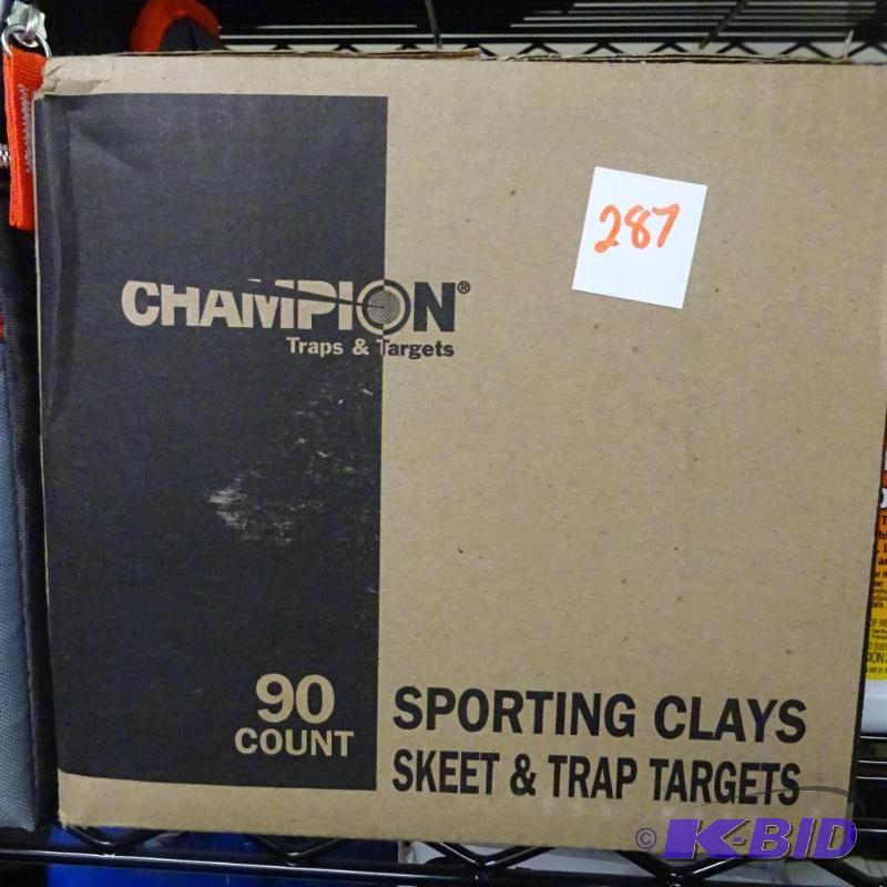 lot 287 image: NEW box of Champion brand Sporting Clays 90 c...