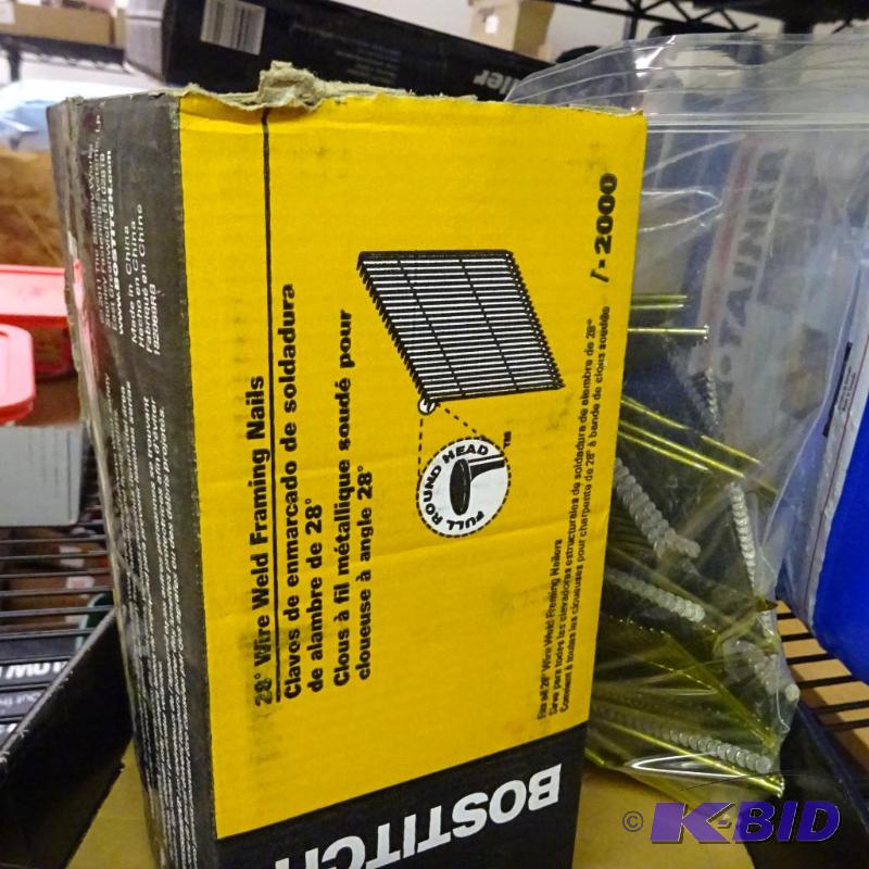 lot 298 image: NEW Stanley Bostitch 28 degree Wire Weld Fram...