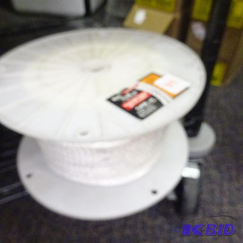 lot 313 image: NEW Roll 300 ft Koch 1  4 in White Twisted N...
