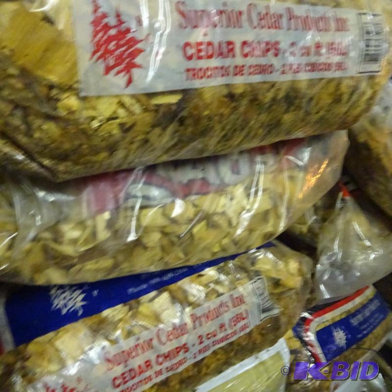 lot 323 image: Qty 8 Bags Cedar Chips Approx 16 cu ft total...