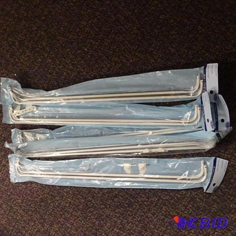 lot 331 image: Qty 4 New Double Curtain Rod 28-46 in...