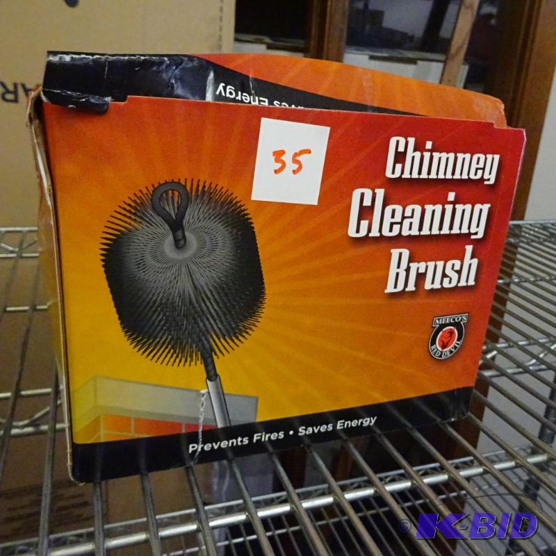 lot 35 image: NEW Chimney Cleaning Brush, prevents fires an...