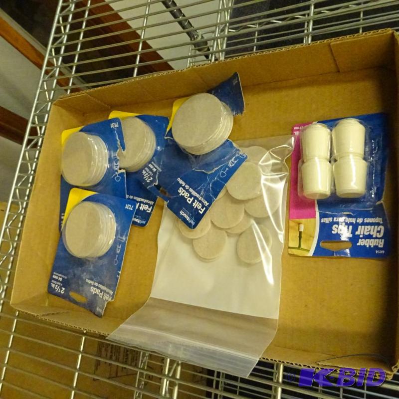 lot 39 image: NEW Lot felt pads and chair leg tips...
