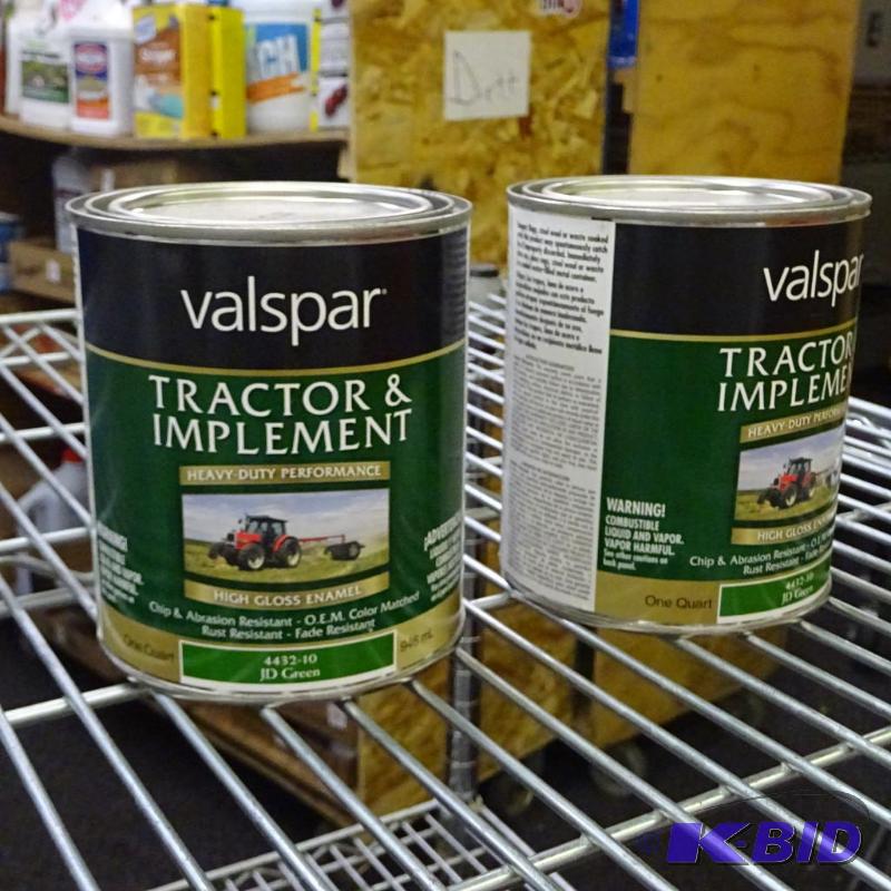 lot 55 image: NEW Qty 2 Valspar Tractor and Implement Paint...