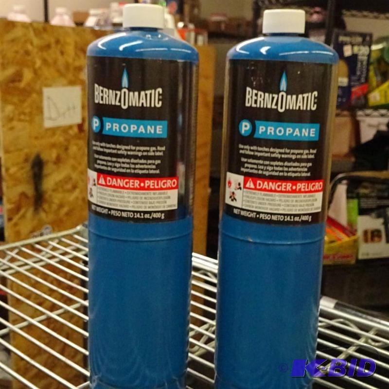 lot 57 image: NEW Qty 2 Bernz-O-Matic Propane tanks 14.1 oz...