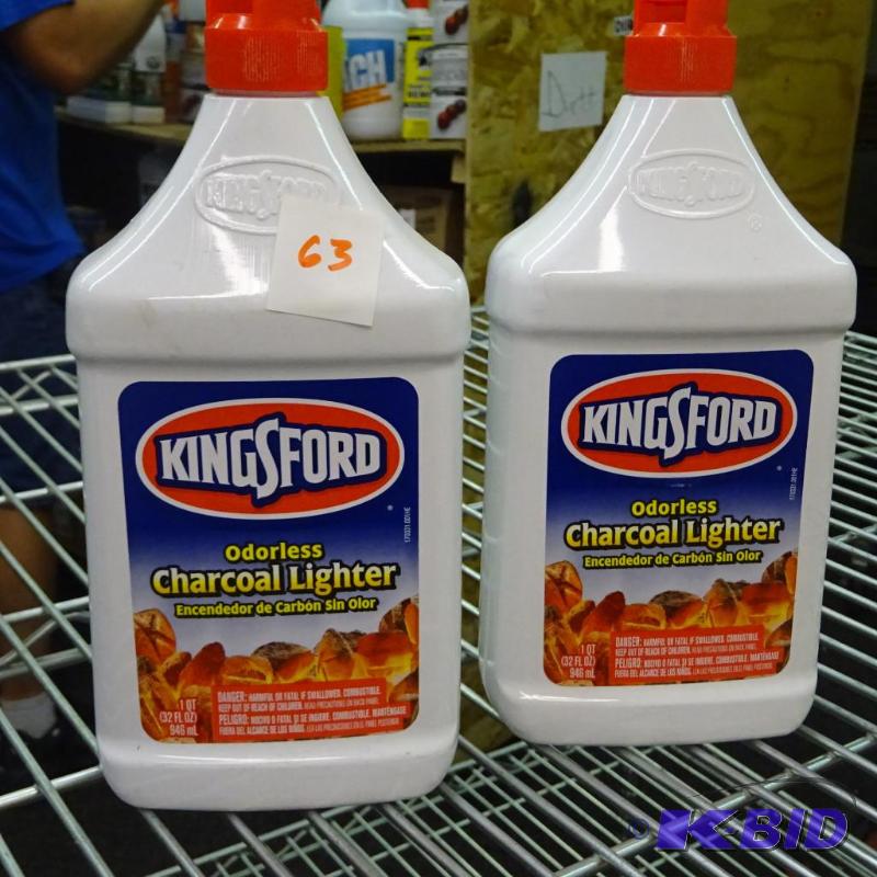 lot 63 image: NEW Qty 2 Kingsford odorless Charcoal Lighter...