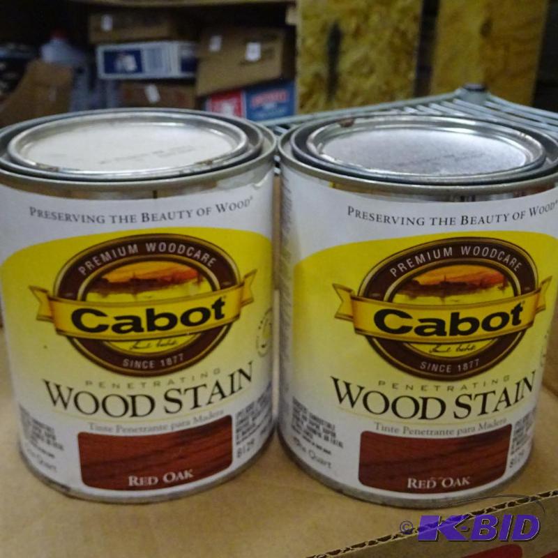 lot 77 image: New Qty 2 Cabot Red Oak Penetrating Wood Stai...