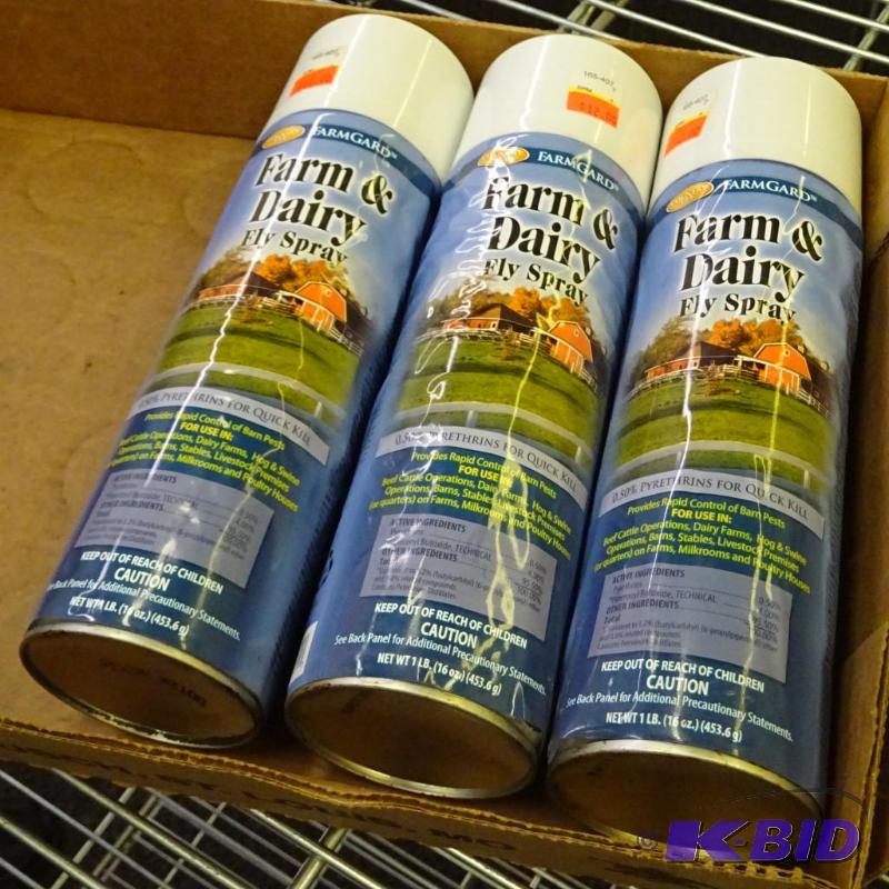 lot 79 image: Qty 3 New Farm & Dairy Fly Spray  Pyrethr...