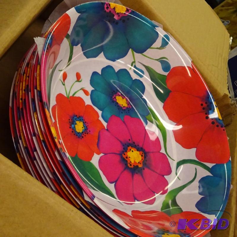 lot 82 image: NEW Qty 12 Kane Home 10in Summer Floral Servi...