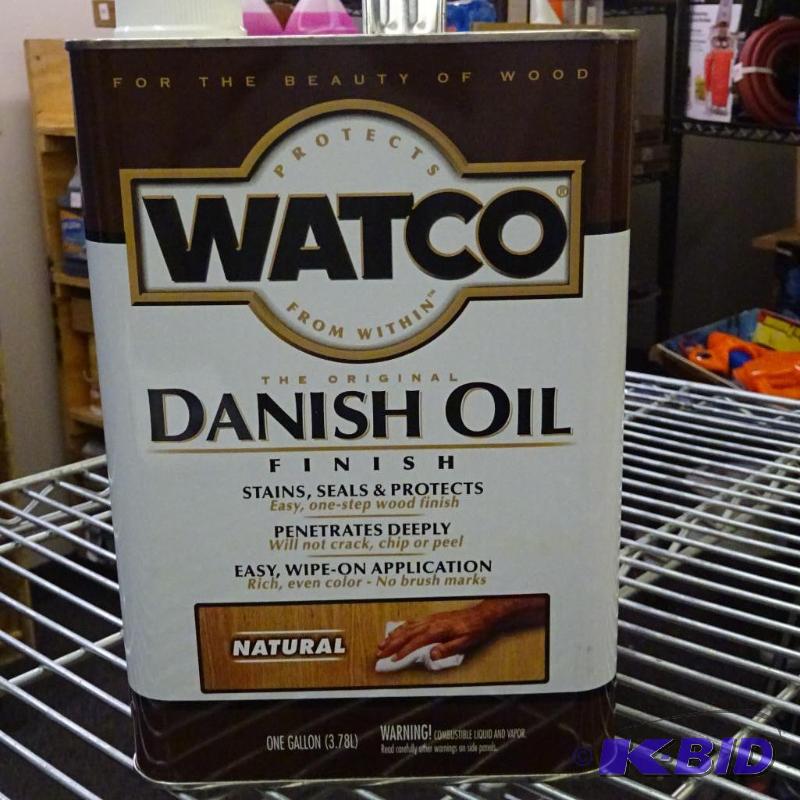 lot 99 image: NEW Gallon WATCO Danish Oil Finish  Natural...