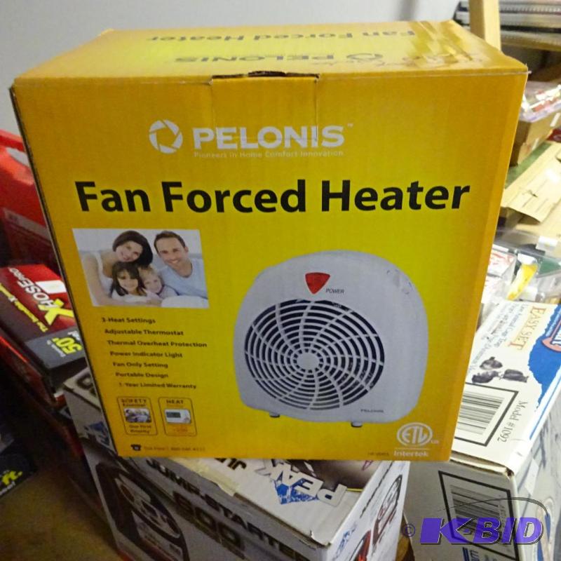 lot 126 image: NEW Pelonis Fan Forced Heater. Open box  Test...