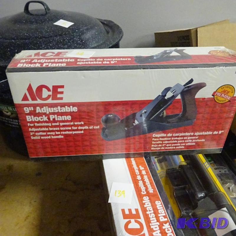 lot 138 image: NEW ACE 9 in Adjustable Plane Block...