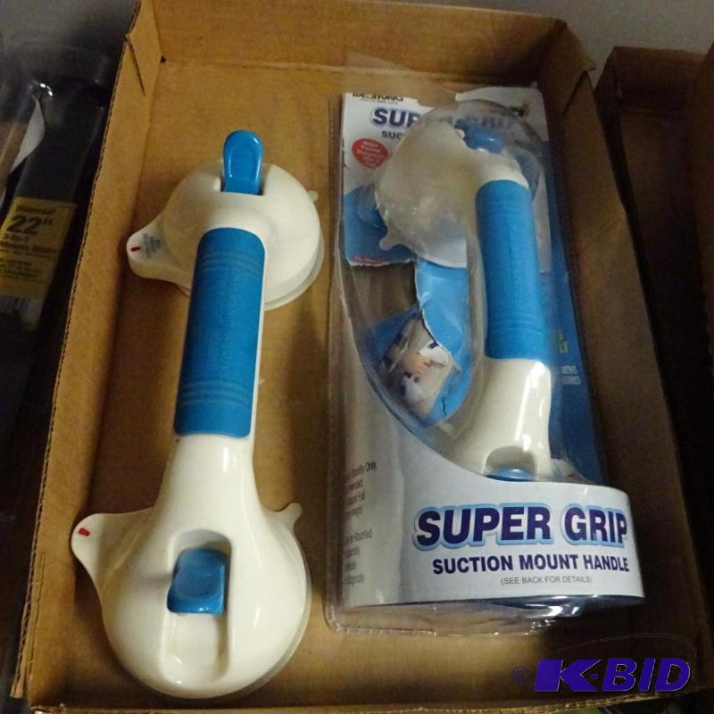 lot 145 image: NEW Qty 2 Super Grip Suction Mount Handle Ins...
