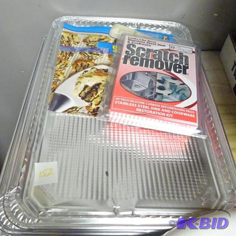 lot 152 image: NEW Kitchen Lot incl. Qty 4 Aluminum Cookie B...
