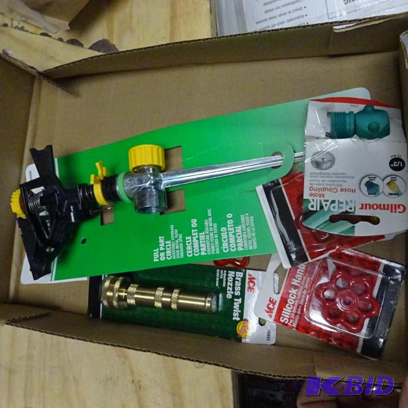 lot 164 image: NEW 6 pc garden hose plumbing lot incl. Full ...