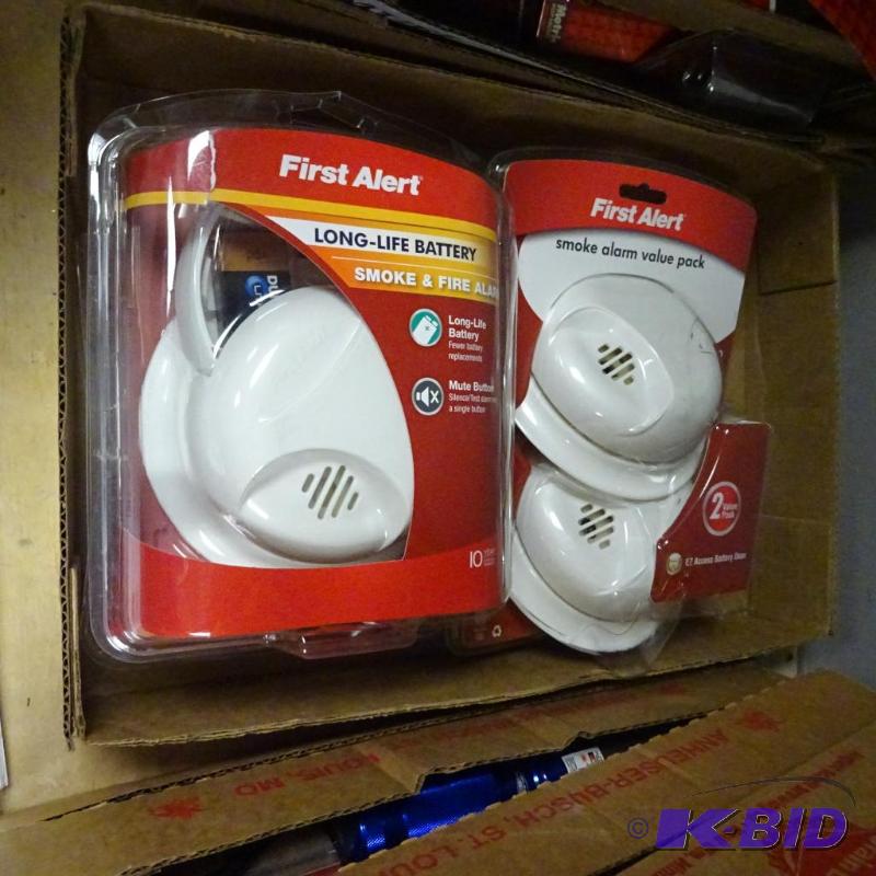 lot 180 image: Qty 4 NEW First Alert Smoke and Fire Alarms...