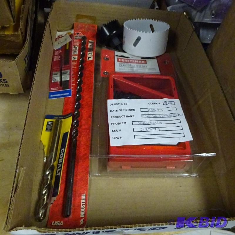 lot 191 image: NEW 26 pc Drill Bit Lot incl. Craftsman 21 pc...