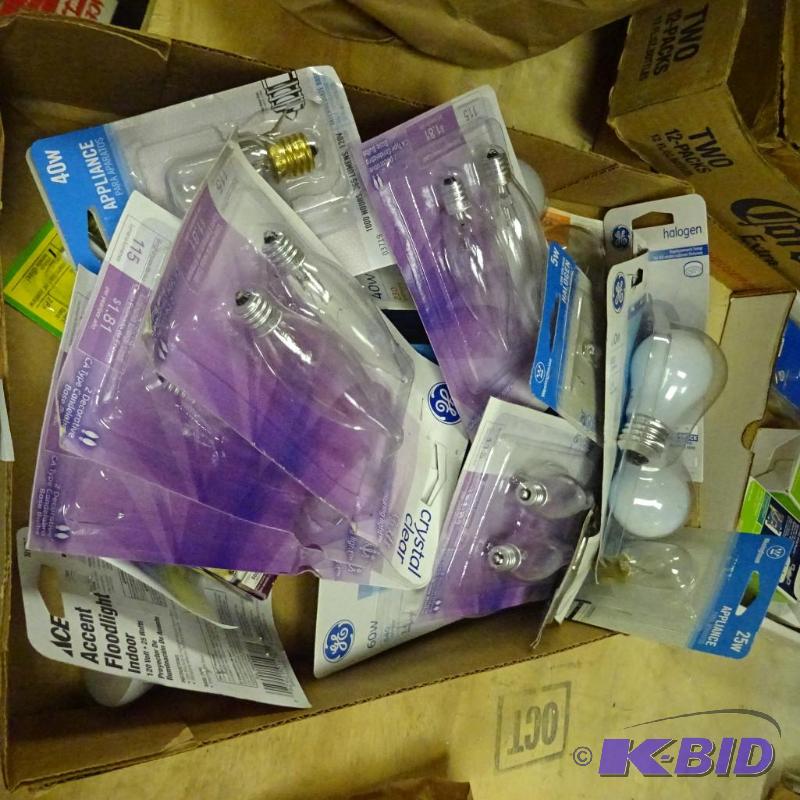 lot 196 image: NEW Large Lot Various Small Light Bulbs incl....