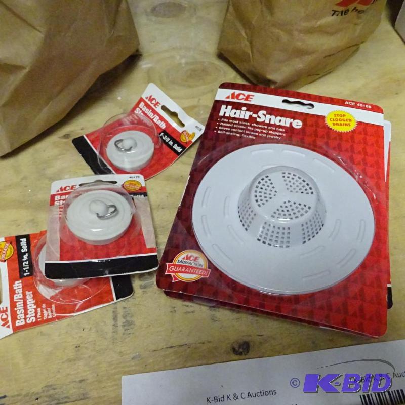 lot 209 image: NEW Large Lot Drain Strainers and Stoppers...