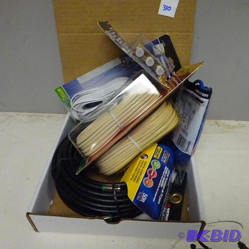 lot 221 image: New lot of phone, video and network cables...
