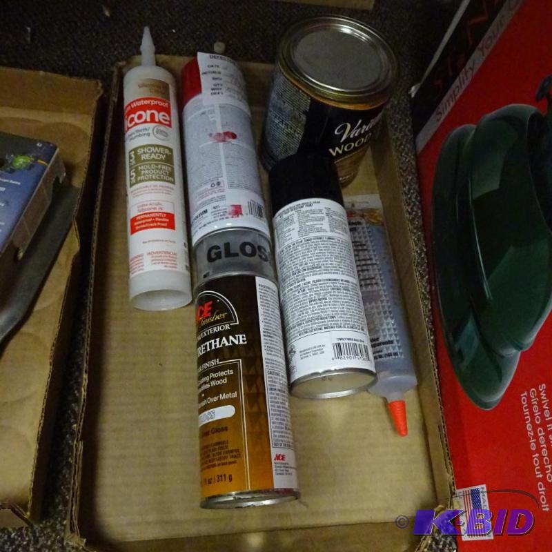 lot 245 image: Lot incl. Valspar Wood Stain, ACE Polyurethan...