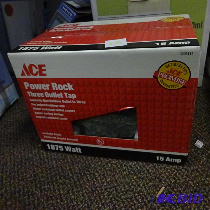 lot 256 image: NEW ACE Power Rock 3 outlet outdoor power tap...