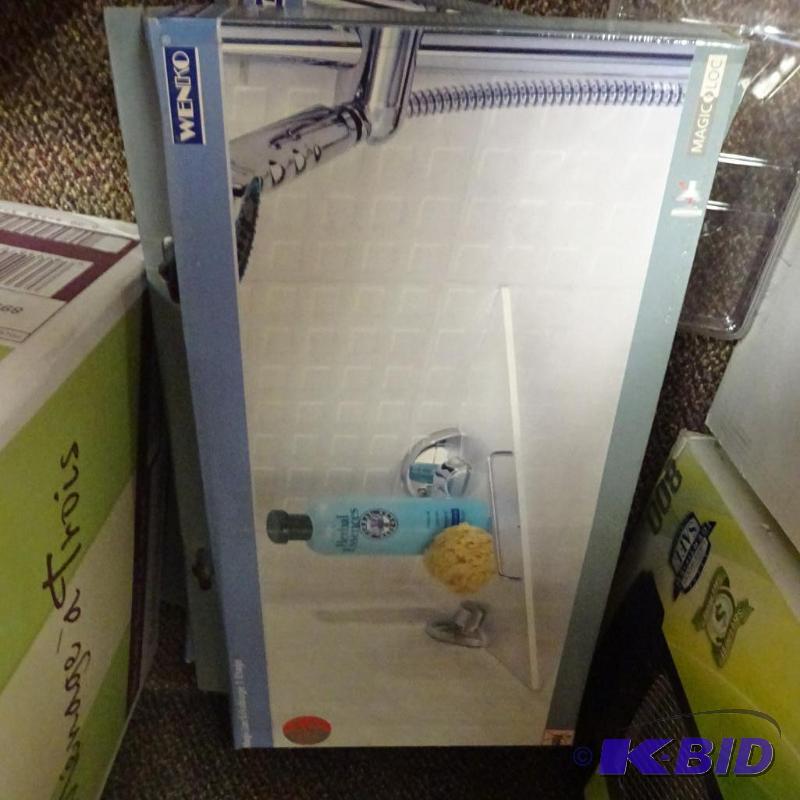 lot 259 image: Qty 2 NEW Magic Loc Corner Shelves...
