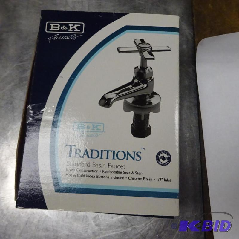 lot 27 image: NEW in box B and K Traditions Solid Brass Sta...