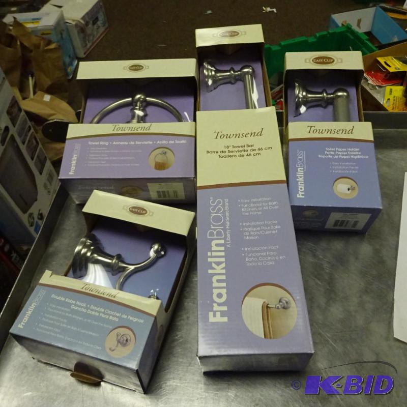 lot 4 image: NEW 4 pc Lot Franklin Brass Bathroom Hardware...