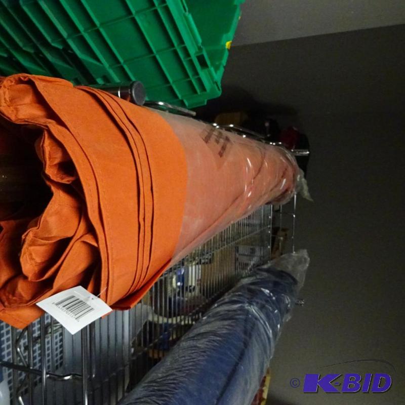 lot 41 image: NEW 9 ft Market Umbrella, RustAutumn Orange,...