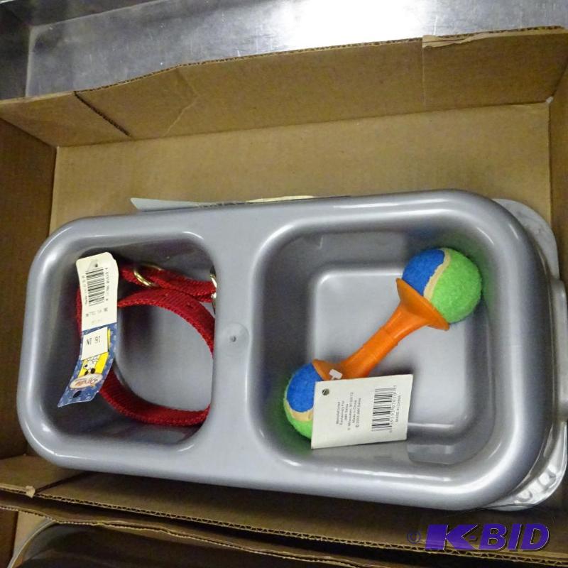 lot 47 image: NEW Dog Lover Lot incl. Extra Large Double Di...