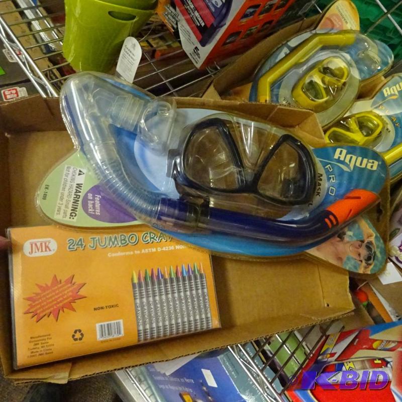 lot 66 image: NEW Kids Lot incl. Aqua Pro Snorkel and Mask ...