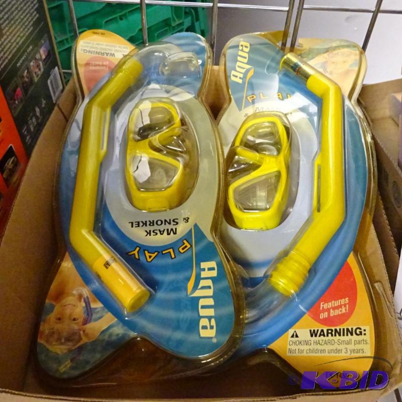 lot 67 image: NEW Kids Lot incl. Qty 2 Aqua Pro Snorkel and...