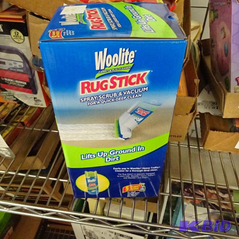 lot 68 image: NEW in box Woolite Rug Stick. Spray Scrun and...