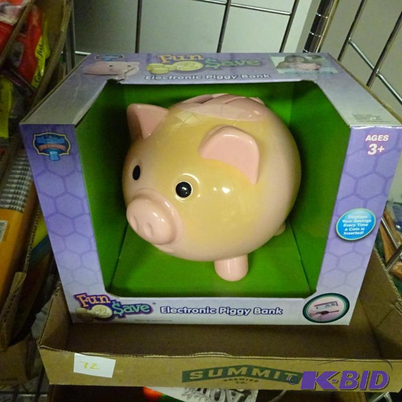 lot 72 image: NEW Kids Lot incl. Fun-2-Save Electronic Pigg...