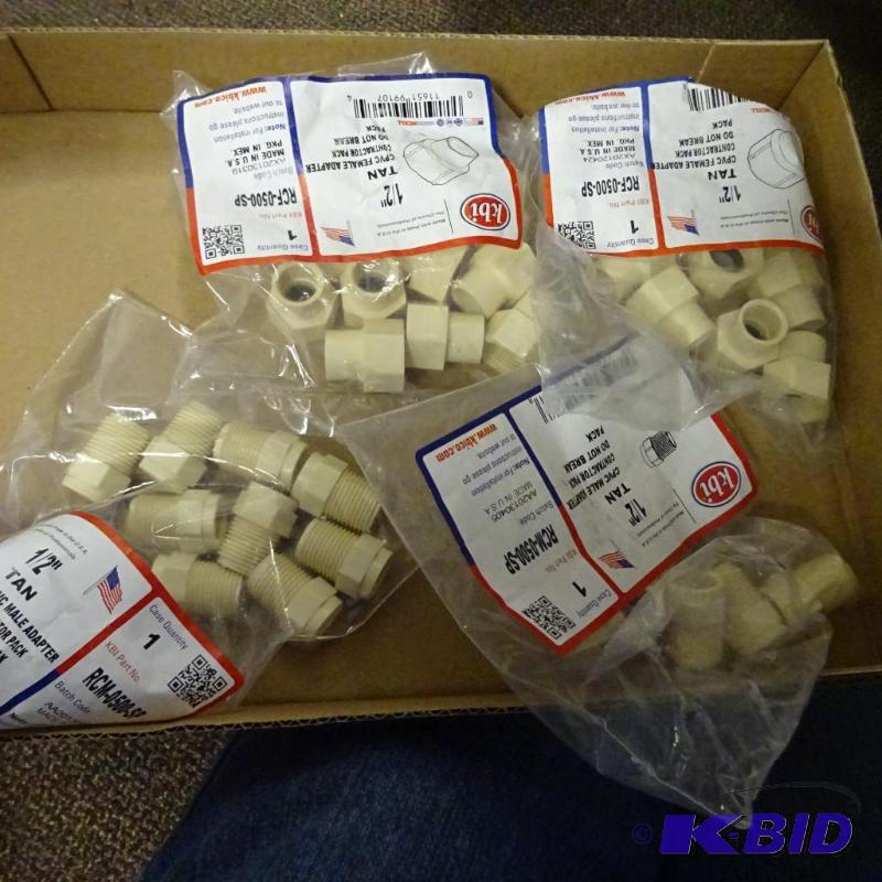 lot 95 image: NEW Plumbing Lot incl qty 20 1  2 in CPVC Ma...