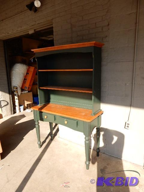 Butcher Block Hutch.