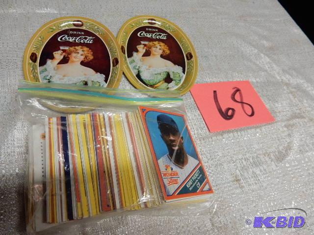 Baseball Cards and Coca Cola trays