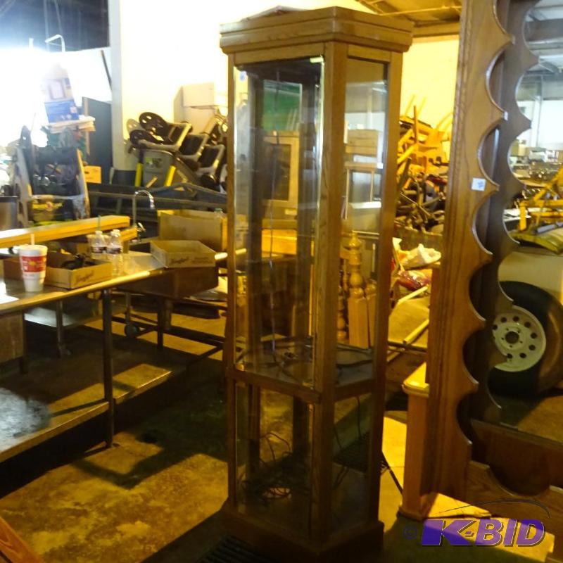 Curio cabinet. 12 x 24 x 72...