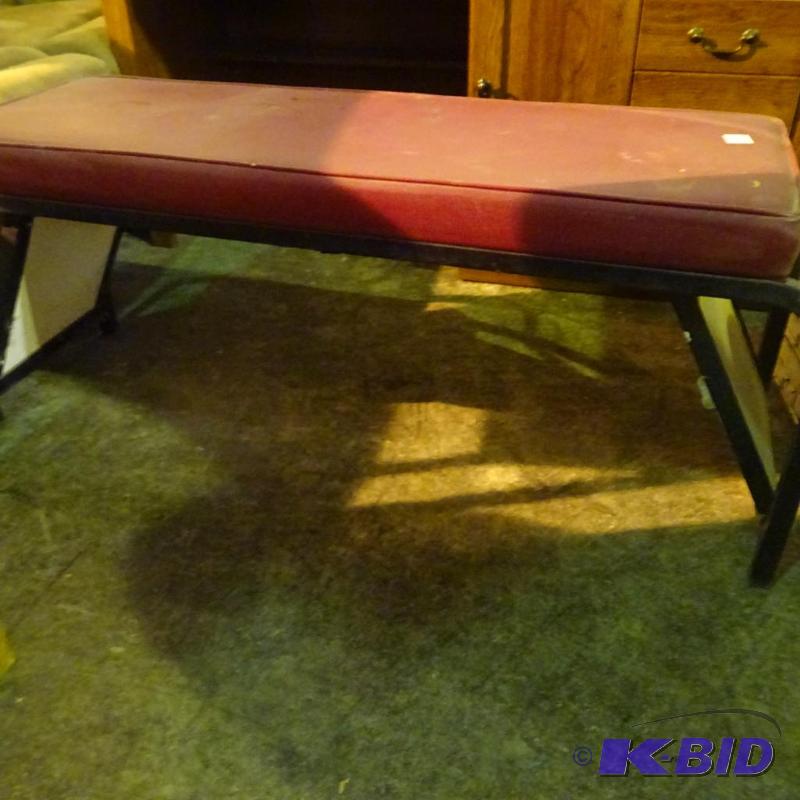 Shore store try on bench. 48 x 14 x 19. Missi...
