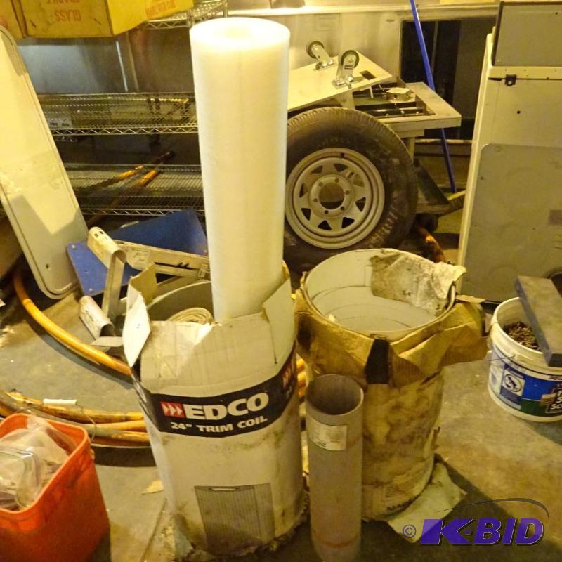 Foam, poly, and coiled aluminum...