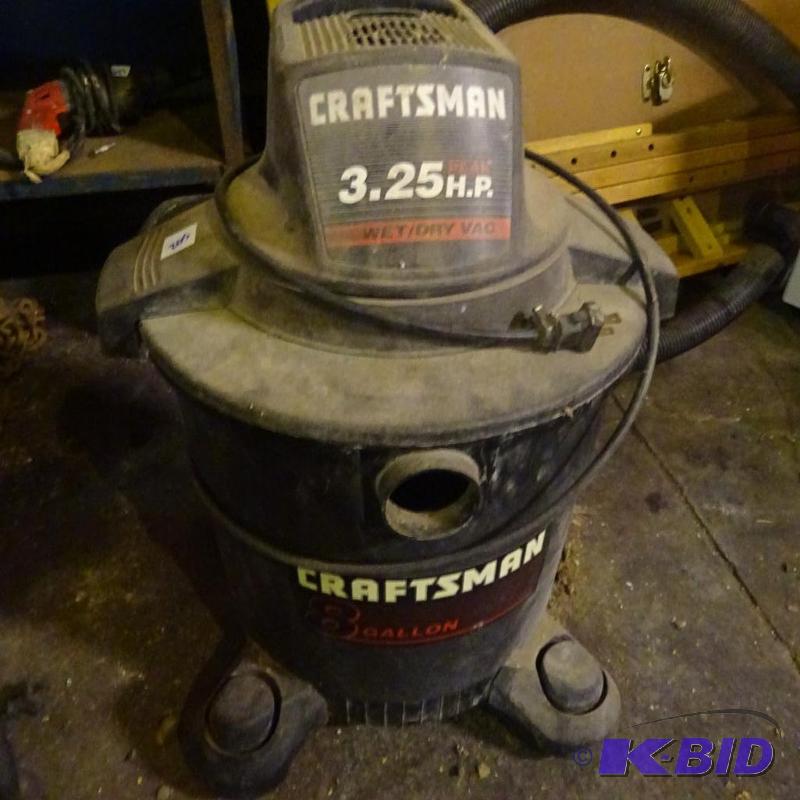 Craftsman 3.25 HP wet dry vac...