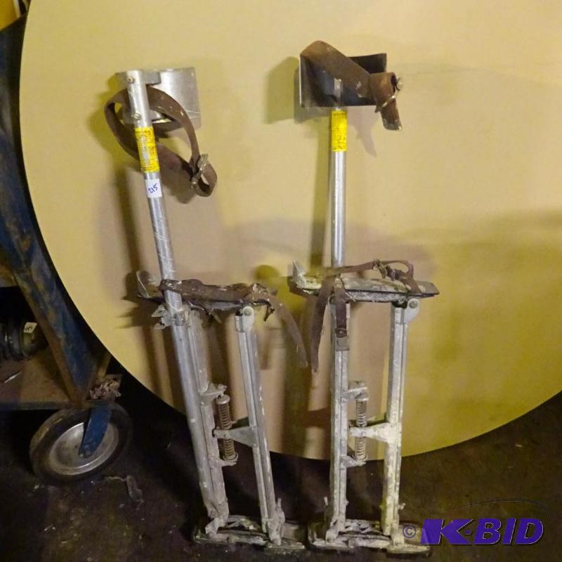 Pair of shhet rock stilts...