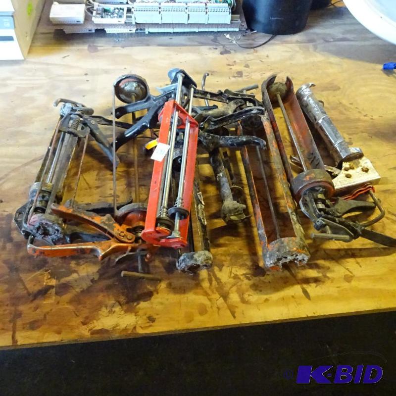 7 caulking guns...