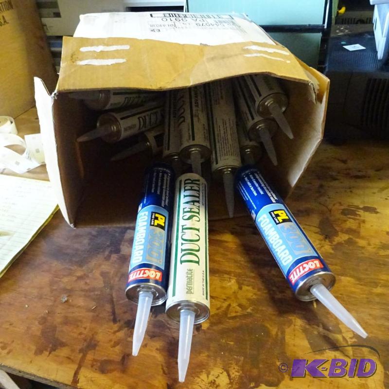 Foam board adhesive and duct sealant...