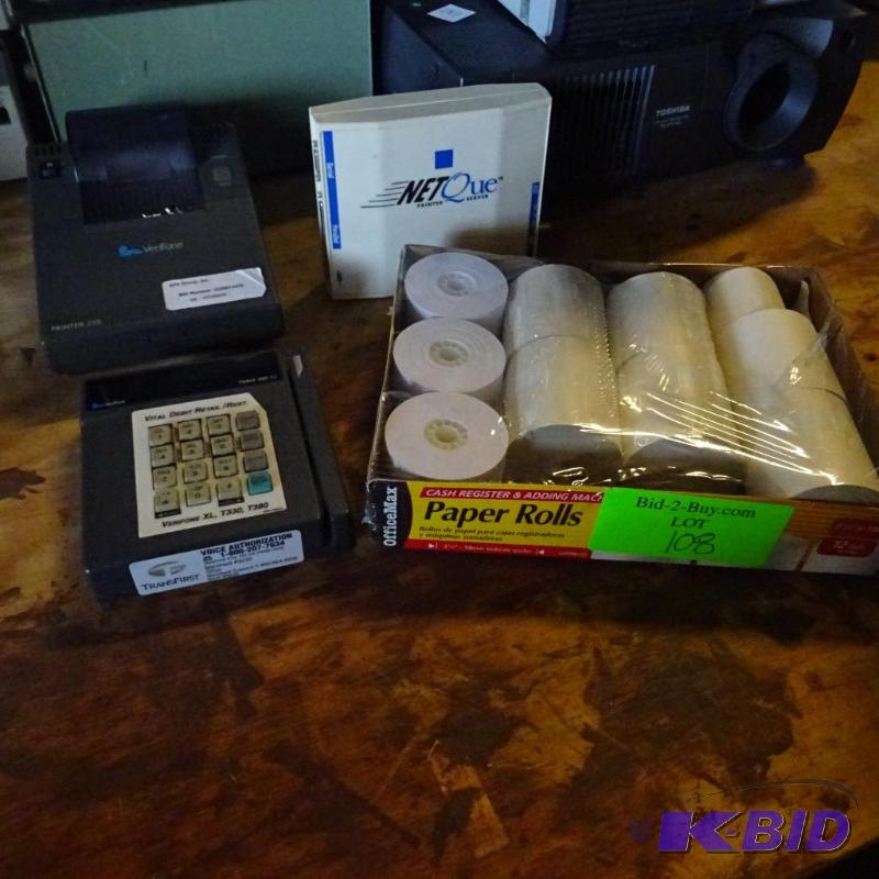 Credit card processing equipment...